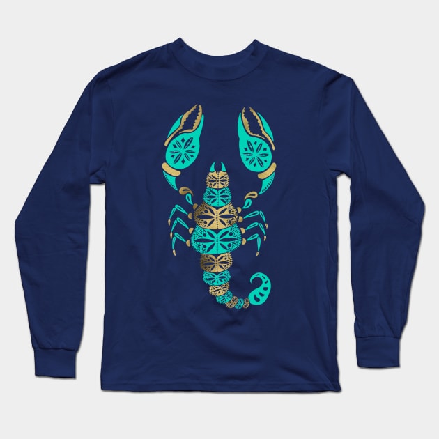 Scorpion Long Sleeve T-Shirt by CatCoq